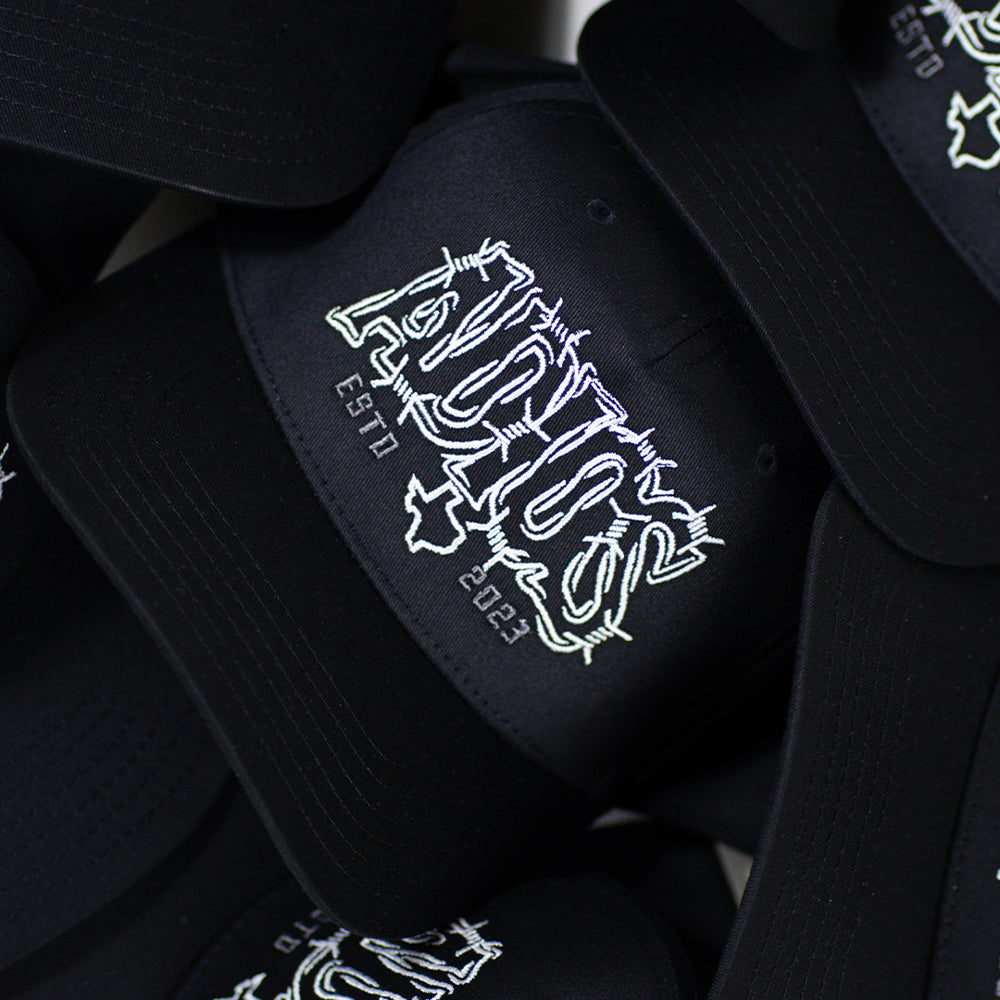 Adios Barbwire Hat Black