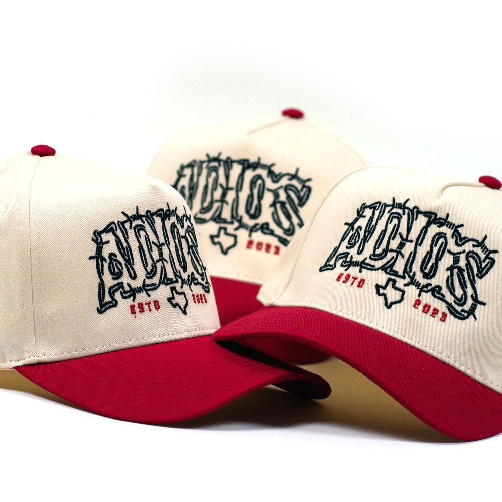 Adios Barbwire Hat Red/Natural