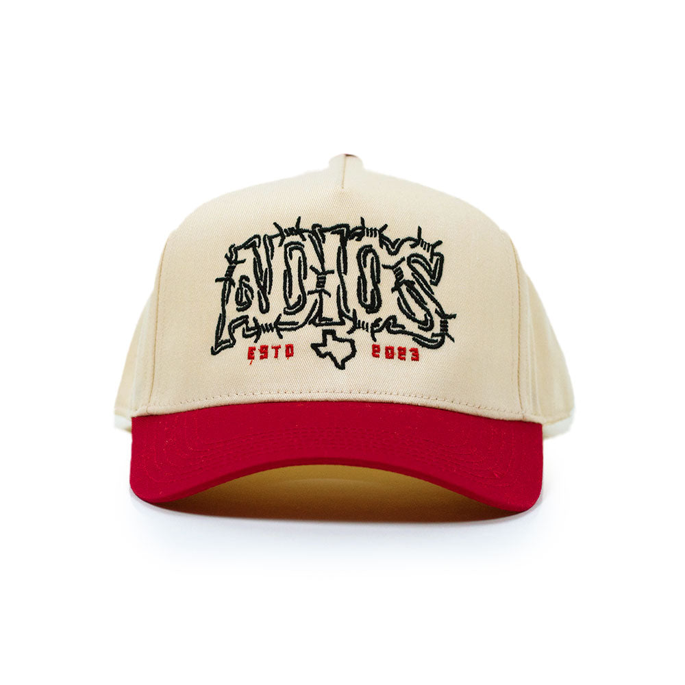 Adios Barbwire Hat Red/Natural