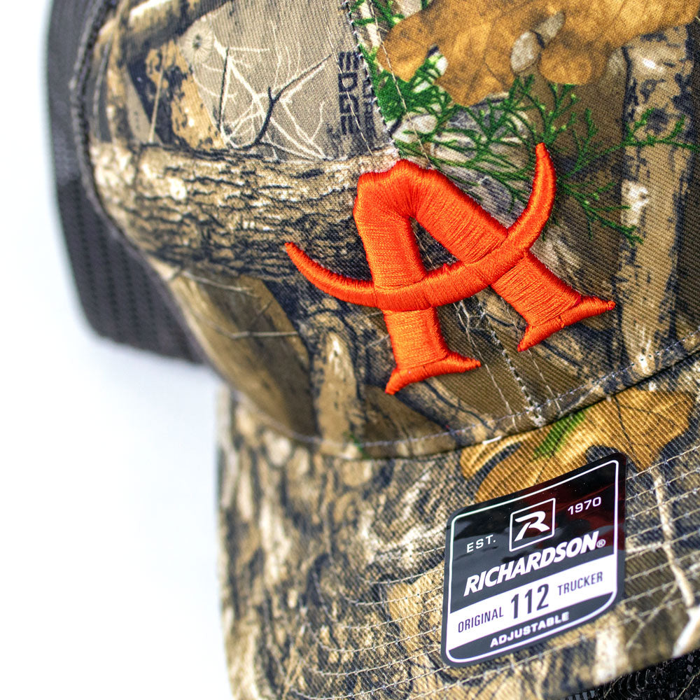 Adios "A" Real Tree Camo Trucker