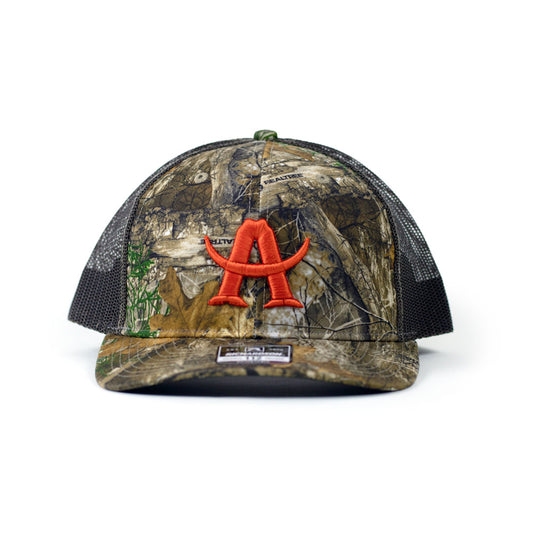 Adios "A" Real Tree Camo Trucker